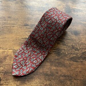 Men’s Oscar de la Renta Designer Silk Paisley Print Tie